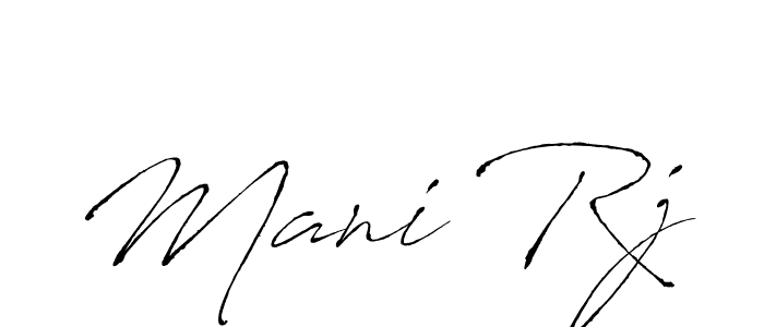 Mani Rj stylish signature style. Best Handwritten Sign (Antro_Vectra) for my name. Handwritten Signature Collection Ideas for my name Mani Rj. Mani Rj signature style 6 images and pictures png