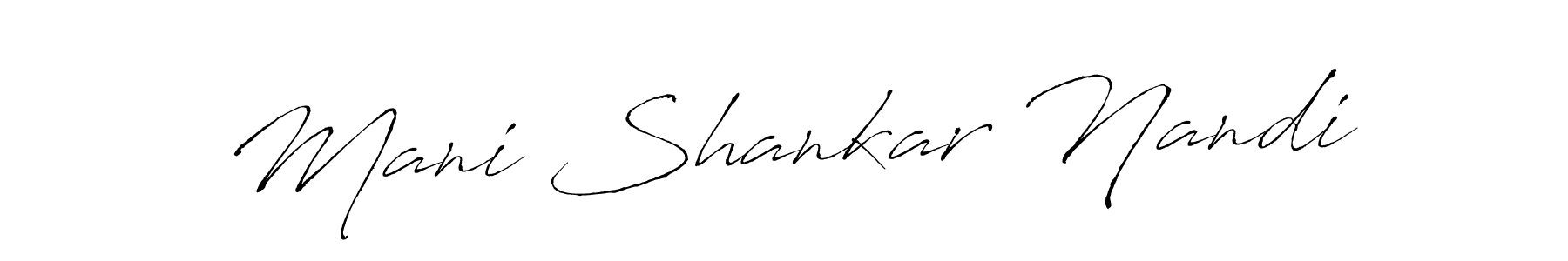 Make a beautiful signature design for name Mani Shankar Nandi. With this signature (Antro_Vectra) style, you can create a handwritten signature for free. Mani Shankar Nandi signature style 6 images and pictures png