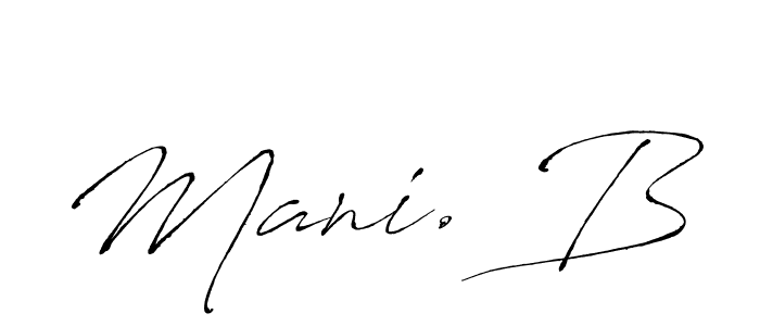 How to make Mani. B name signature. Use Antro_Vectra style for creating short signs online. This is the latest handwritten sign. Mani. B signature style 6 images and pictures png