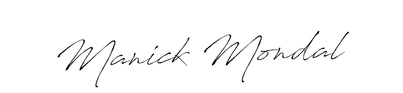 Also we have Manick Mondal name is the best signature style. Create professional handwritten signature collection using Antro_Vectra autograph style. Manick Mondal signature style 6 images and pictures png