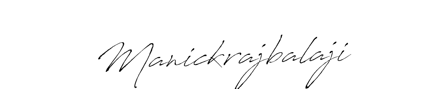 How to make Manickrajbalaji name signature. Use Antro_Vectra style for creating short signs online. This is the latest handwritten sign. Manickrajbalaji signature style 6 images and pictures png