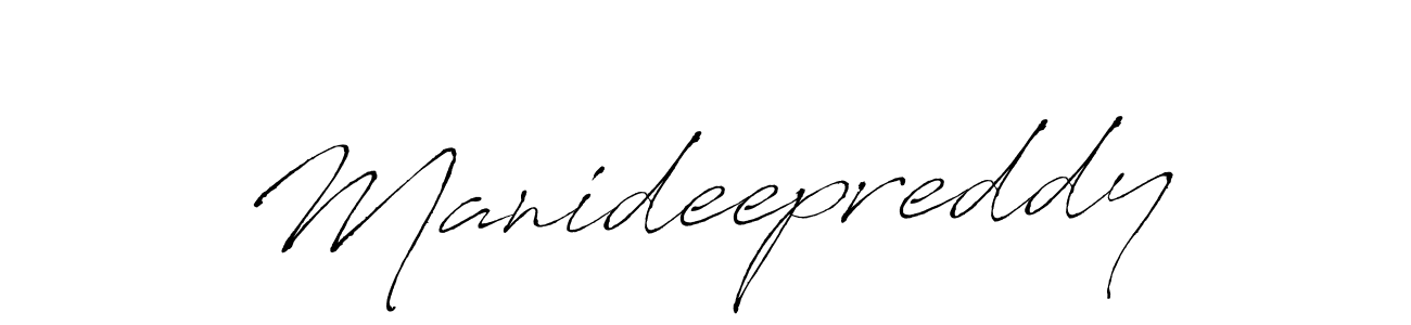 Manideepreddy stylish signature style. Best Handwritten Sign (Antro_Vectra) for my name. Handwritten Signature Collection Ideas for my name Manideepreddy. Manideepreddy signature style 6 images and pictures png