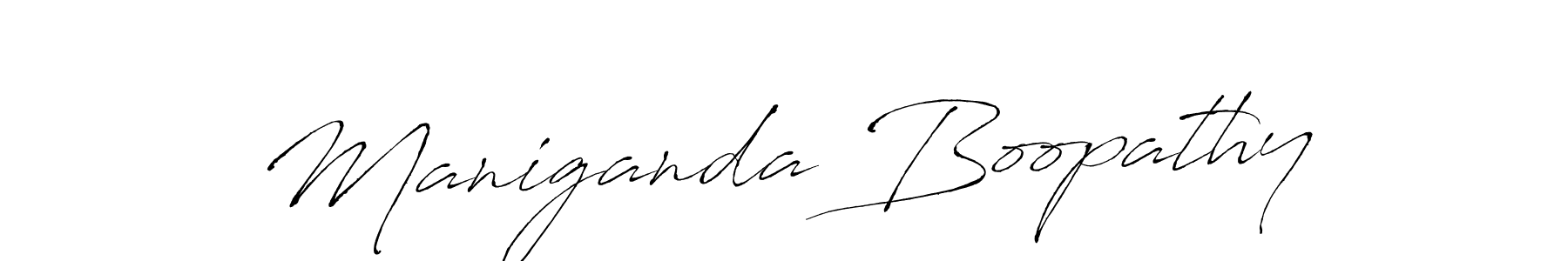 Design your own signature with our free online signature maker. With this signature software, you can create a handwritten (Antro_Vectra) signature for name Maniganda Boopathy. Maniganda Boopathy signature style 6 images and pictures png