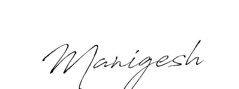 How to make Manigesh name signature. Use Antro_Vectra style for creating short signs online. This is the latest handwritten sign. Manigesh signature style 6 images and pictures png
