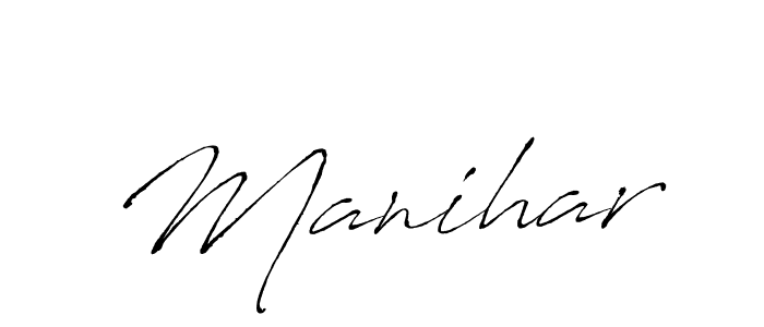 Similarly Antro_Vectra is the best handwritten signature design. Signature creator online .You can use it as an online autograph creator for name Manihar. Manihar signature style 6 images and pictures png