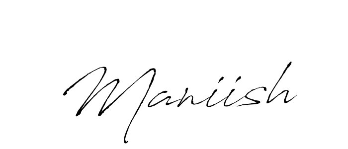 How to make Maniish signature? Antro_Vectra is a professional autograph style. Create handwritten signature for Maniish name. Maniish signature style 6 images and pictures png