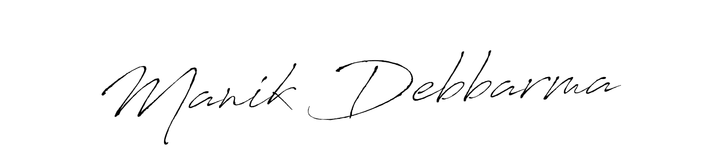 Use a signature maker to create a handwritten signature online. With this signature software, you can design (Antro_Vectra) your own signature for name Manik Debbarma. Manik Debbarma signature style 6 images and pictures png