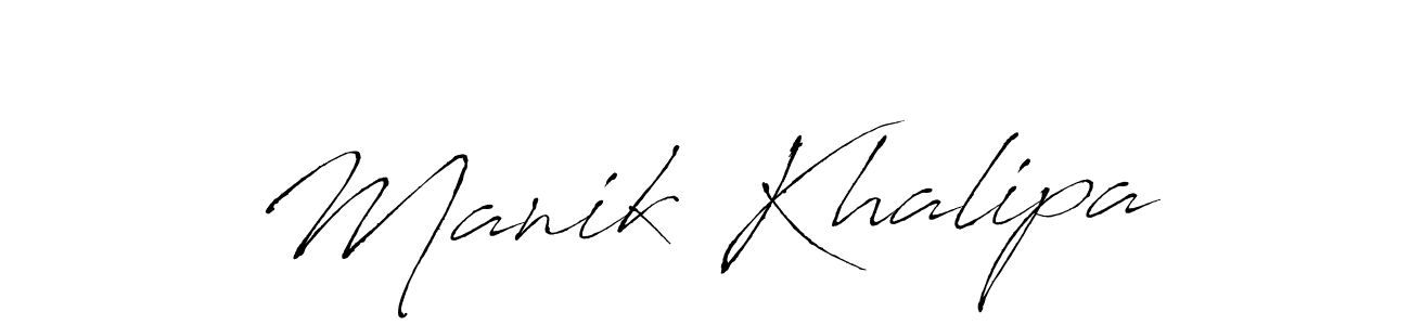 Similarly Antro_Vectra is the best handwritten signature design. Signature creator online .You can use it as an online autograph creator for name Manik Khalipa. Manik Khalipa signature style 6 images and pictures png