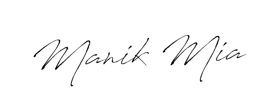 Manik Mia stylish signature style. Best Handwritten Sign (Antro_Vectra) for my name. Handwritten Signature Collection Ideas for my name Manik Mia. Manik Mia signature style 6 images and pictures png