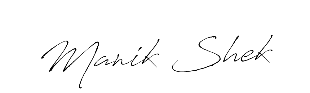 You should practise on your own different ways (Antro_Vectra) to write your name (Manik Shek) in signature. don't let someone else do it for you. Manik Shek signature style 6 images and pictures png