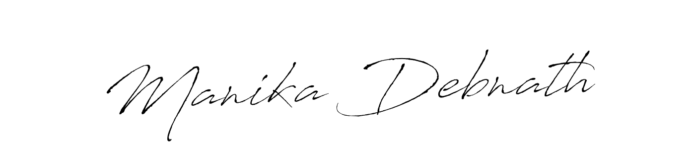 How to make Manika Debnath signature? Antro_Vectra is a professional autograph style. Create handwritten signature for Manika Debnath name. Manika Debnath signature style 6 images and pictures png