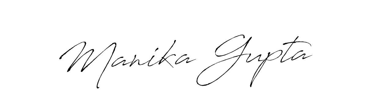 Manika Gupta stylish signature style. Best Handwritten Sign (Antro_Vectra) for my name. Handwritten Signature Collection Ideas for my name Manika Gupta. Manika Gupta signature style 6 images and pictures png