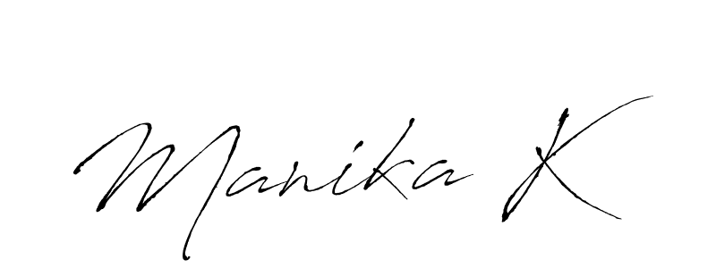 Manika K stylish signature style. Best Handwritten Sign (Antro_Vectra) for my name. Handwritten Signature Collection Ideas for my name Manika K. Manika K signature style 6 images and pictures png