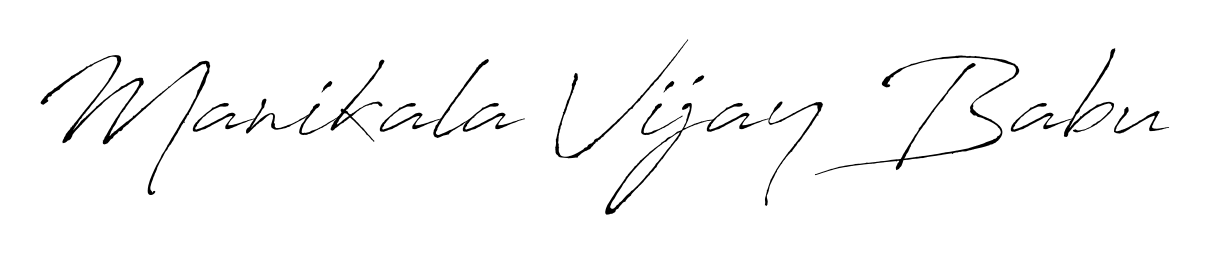 Upgrade your professional image with Manikala Vijay Babu signature created with Antro_Vectra font. Fast, free, and watermark-free download. Manikala Vijay Babu signature style 6 images and pictures png