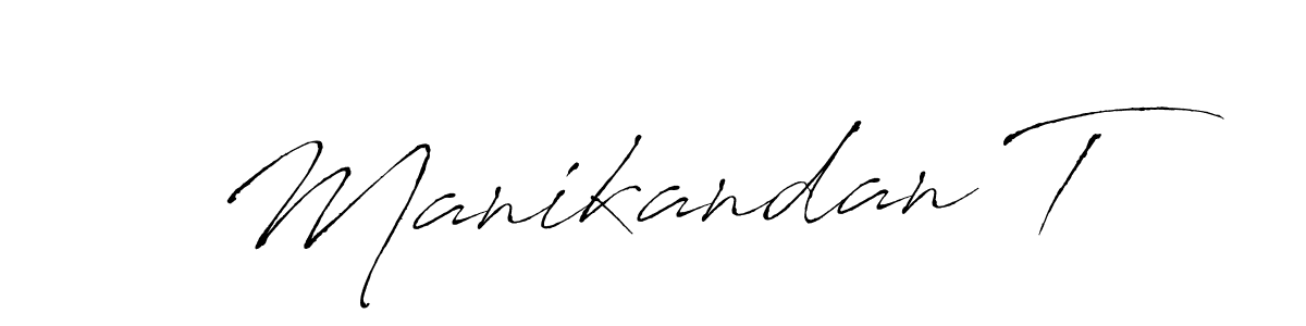 How to make Manikandan T signature? Antro_Vectra is a professional autograph style. Create handwritten signature for Manikandan T name. Manikandan T signature style 6 images and pictures png
