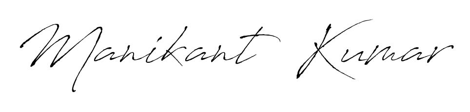 If you are searching for the best signature style for your name Manikant  Kumar, here we have designed multiple signature styles using Antro_Vectra. Manikant  Kumar signature style 6 images and pictures png