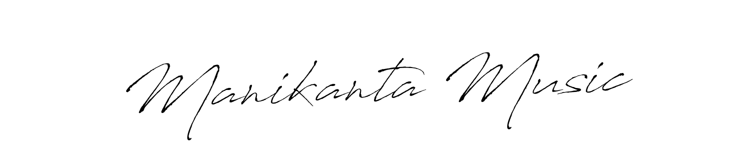 How to make Manikanta Music name signature. Use Antro_Vectra style for creating short signs online. This is the latest handwritten sign. Manikanta Music signature style 6 images and pictures png