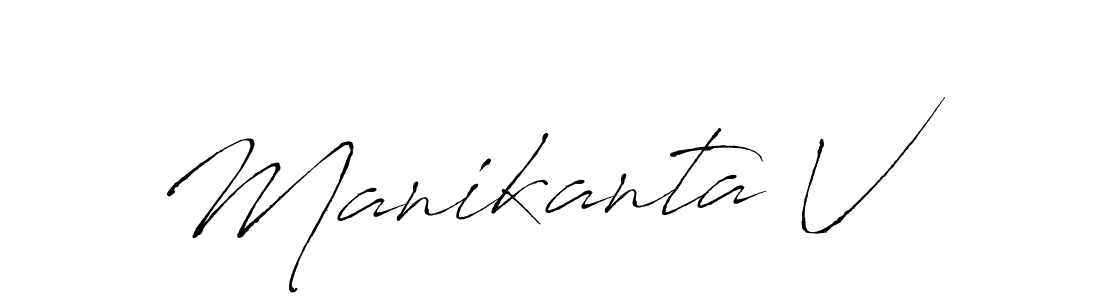 Use a signature maker to create a handwritten signature online. With this signature software, you can design (Antro_Vectra) your own signature for name Manikanta V. Manikanta V signature style 6 images and pictures png