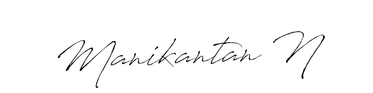 Design your own signature with our free online signature maker. With this signature software, you can create a handwritten (Antro_Vectra) signature for name Manikantan N. Manikantan N signature style 6 images and pictures png