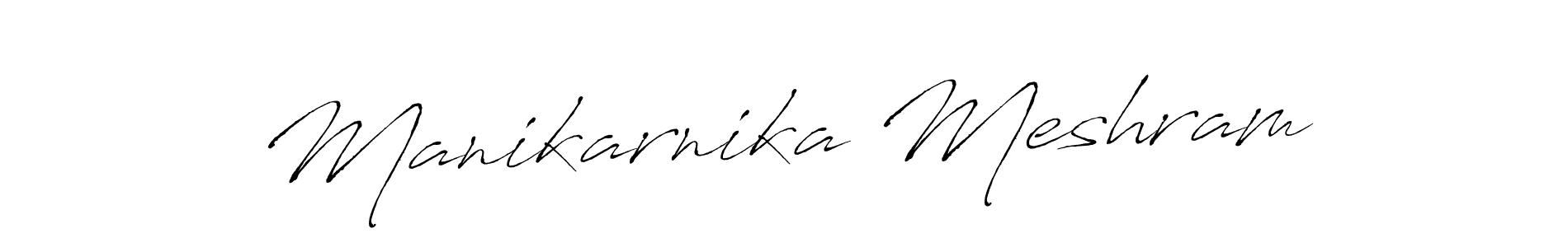 The best way (Antro_Vectra) to make a short signature is to pick only two or three words in your name. The name Manikarnika Meshram include a total of six letters. For converting this name. Manikarnika Meshram signature style 6 images and pictures png