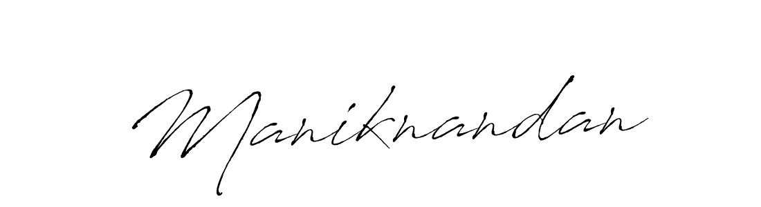 Make a beautiful signature design for name Maniknandan. With this signature (Antro_Vectra) style, you can create a handwritten signature for free. Maniknandan signature style 6 images and pictures png
