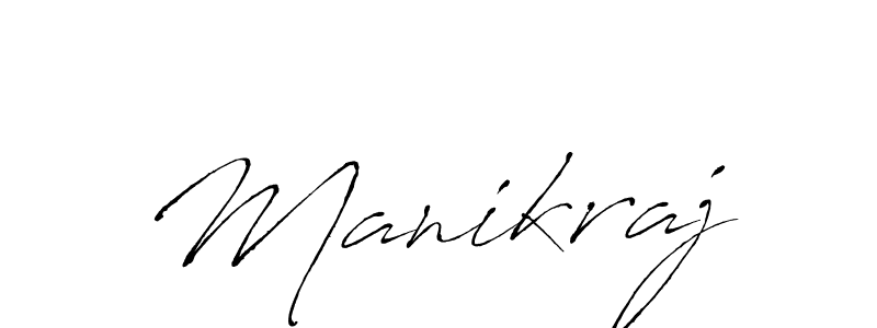 How to make Manikraj signature? Antro_Vectra is a professional autograph style. Create handwritten signature for Manikraj name. Manikraj signature style 6 images and pictures png