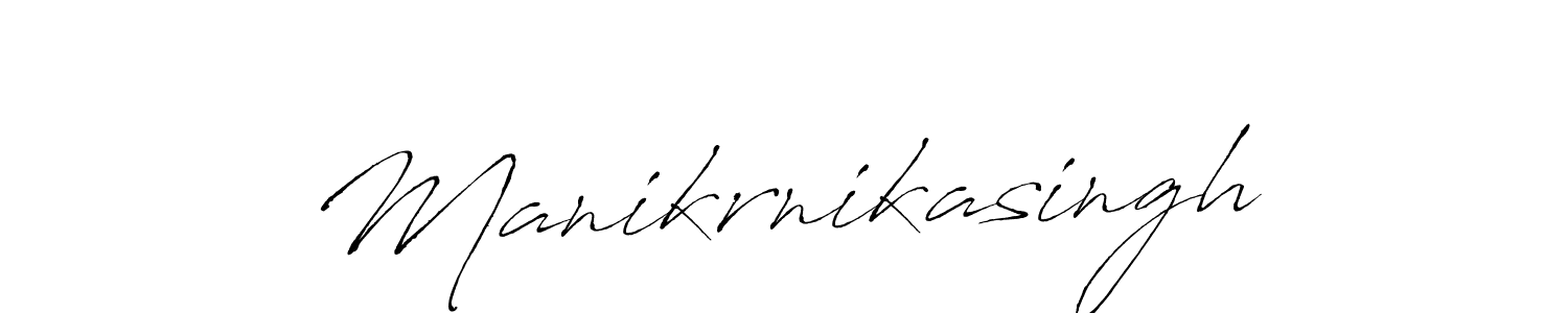 Also You can easily find your signature by using the search form. We will create Manikrnikasingh name handwritten signature images for you free of cost using Antro_Vectra sign style. Manikrnikasingh signature style 6 images and pictures png