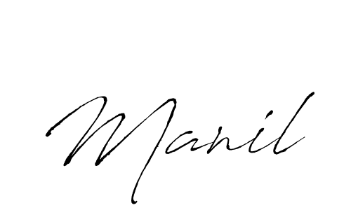 Antro_Vectra is a professional signature style that is perfect for those who want to add a touch of class to their signature. It is also a great choice for those who want to make their signature more unique. Get Manil name to fancy signature for free. Manil signature style 6 images and pictures png