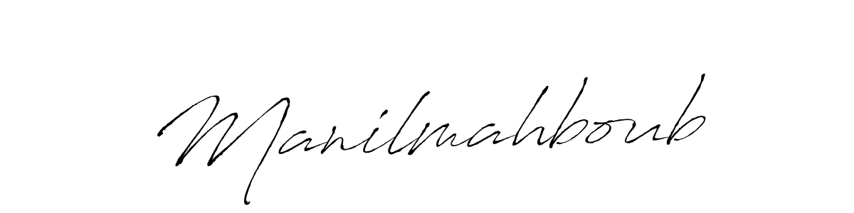 It looks lik you need a new signature style for name Manilmahboub. Design unique handwritten (Antro_Vectra) signature with our free signature maker in just a few clicks. Manilmahboub signature style 6 images and pictures png