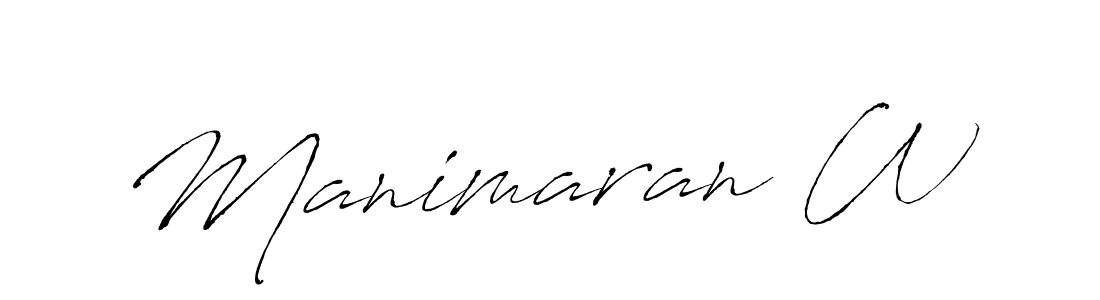 if you are searching for the best signature style for your name Manimaran W. so please give up your signature search. here we have designed multiple signature styles  using Antro_Vectra. Manimaran W signature style 6 images and pictures png