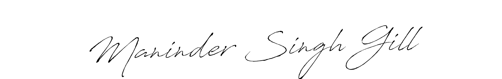 Antro_Vectra is a professional signature style that is perfect for those who want to add a touch of class to their signature. It is also a great choice for those who want to make their signature more unique. Get Maninder Singh Gill name to fancy signature for free. Maninder Singh Gill signature style 6 images and pictures png