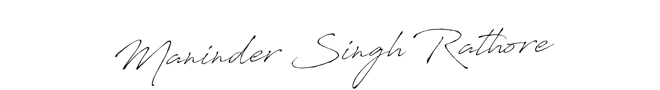 Design your own signature with our free online signature maker. With this signature software, you can create a handwritten (Antro_Vectra) signature for name Maninder Singh Rathore. Maninder Singh Rathore signature style 6 images and pictures png