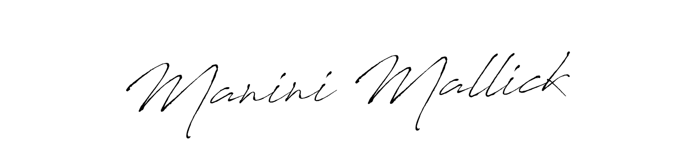 Antro_Vectra is a professional signature style that is perfect for those who want to add a touch of class to their signature. It is also a great choice for those who want to make their signature more unique. Get Manini Mallick name to fancy signature for free. Manini Mallick signature style 6 images and pictures png