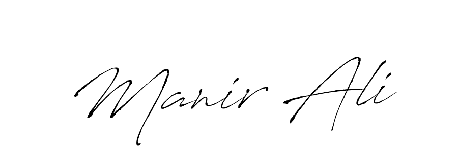 How to make Manir Ali signature? Antro_Vectra is a professional autograph style. Create handwritten signature for Manir Ali name. Manir Ali signature style 6 images and pictures png