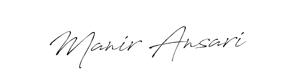 You should practise on your own different ways (Antro_Vectra) to write your name (Manir Ansari) in signature. don't let someone else do it for you. Manir Ansari signature style 6 images and pictures png