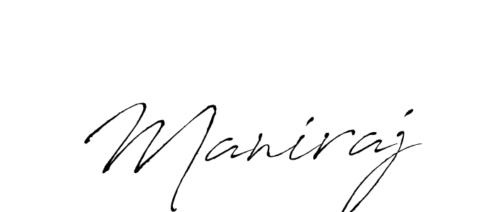 Design your own signature with our free online signature maker. With this signature software, you can create a handwritten (Antro_Vectra) signature for name Maniraj. Maniraj signature style 6 images and pictures png