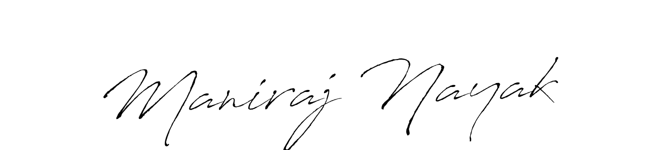 How to make Maniraj Nayak signature? Antro_Vectra is a professional autograph style. Create handwritten signature for Maniraj Nayak name. Maniraj Nayak signature style 6 images and pictures png