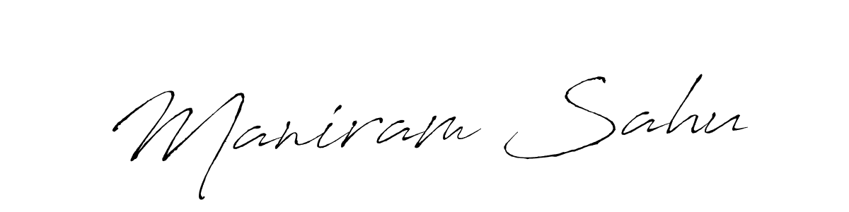 It looks lik you need a new signature style for name Maniram Sahu. Design unique handwritten (Antro_Vectra) signature with our free signature maker in just a few clicks. Maniram Sahu signature style 6 images and pictures png
