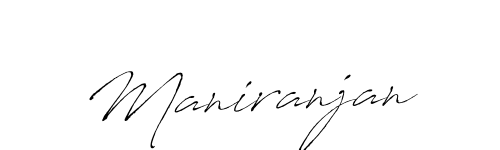 Create a beautiful signature design for name Maniranjan. With this signature (Antro_Vectra) fonts, you can make a handwritten signature for free. Maniranjan signature style 6 images and pictures png