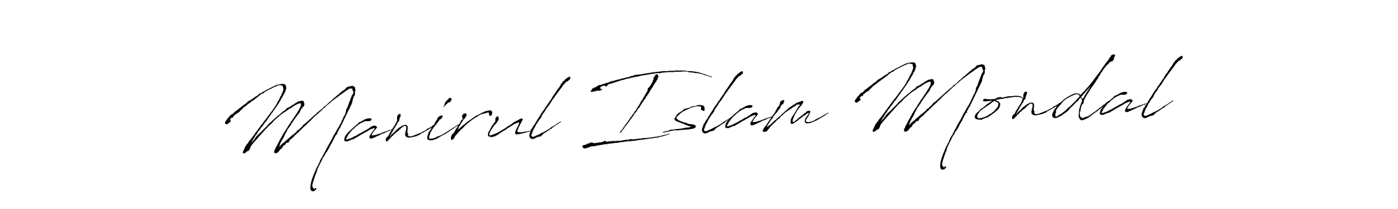 Manirul Islam Mondal stylish signature style. Best Handwritten Sign (Antro_Vectra) for my name. Handwritten Signature Collection Ideas for my name Manirul Islam Mondal. Manirul Islam Mondal signature style 6 images and pictures png