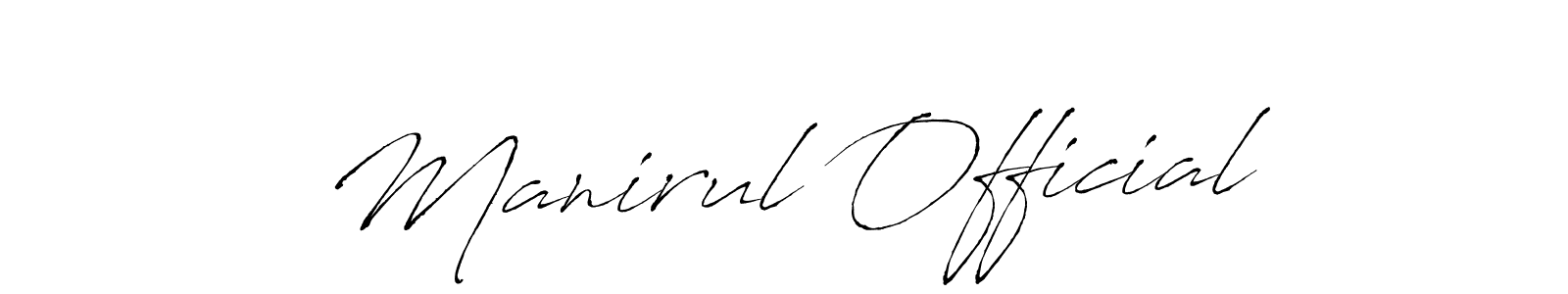 Similarly Antro_Vectra is the best handwritten signature design. Signature creator online .You can use it as an online autograph creator for name Manirul Official. Manirul Official signature style 6 images and pictures png
