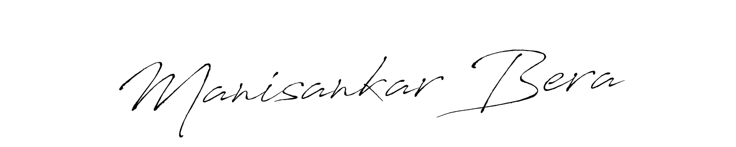 You should practise on your own different ways (Antro_Vectra) to write your name (Manisankar Bera) in signature. don't let someone else do it for you. Manisankar Bera signature style 6 images and pictures png