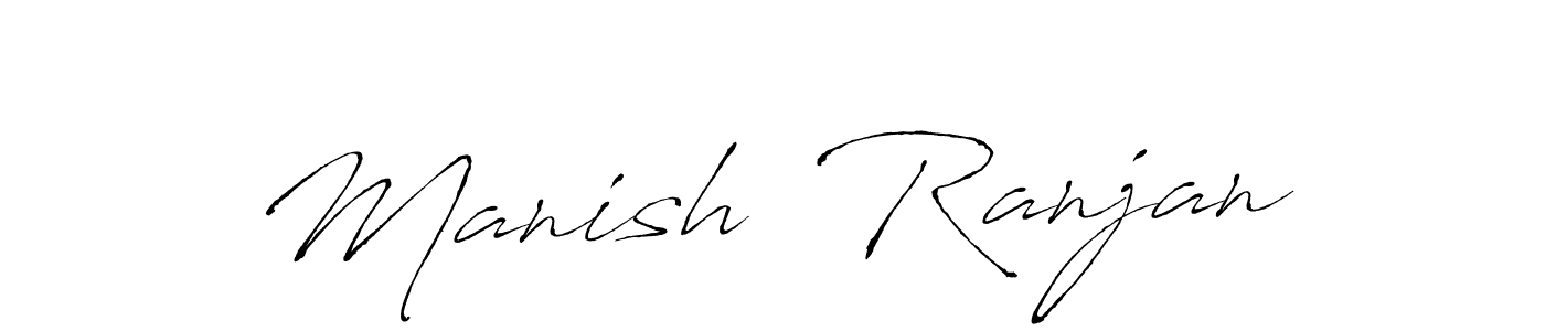 The best way (Antro_Vectra) to make a short signature is to pick only two or three words in your name. The name Manish  Ranjan include a total of six letters. For converting this name. Manish  Ranjan signature style 6 images and pictures png