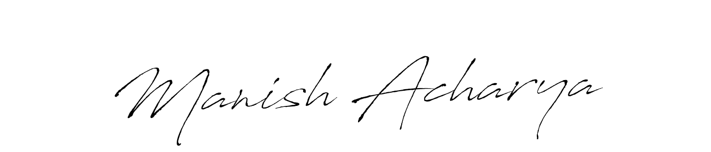 You should practise on your own different ways (Antro_Vectra) to write your name (Manish Acharya) in signature. don't let someone else do it for you. Manish Acharya signature style 6 images and pictures png