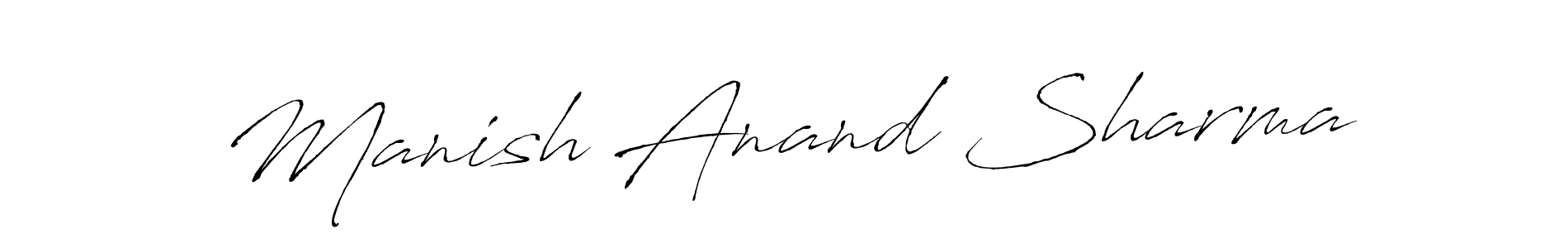Design your own signature with our free online signature maker. With this signature software, you can create a handwritten (Antro_Vectra) signature for name Manish Anand Sharma. Manish Anand Sharma signature style 6 images and pictures png