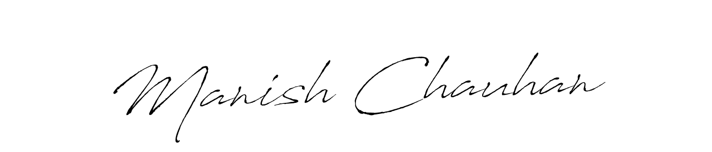 Also we have Manish Chauhan name is the best signature style. Create professional handwritten signature collection using Antro_Vectra autograph style. Manish Chauhan signature style 6 images and pictures png