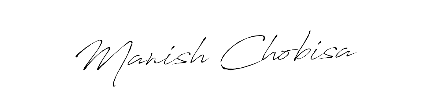 Create a beautiful signature design for name Manish Chobisa. With this signature (Antro_Vectra) fonts, you can make a handwritten signature for free. Manish Chobisa signature style 6 images and pictures png