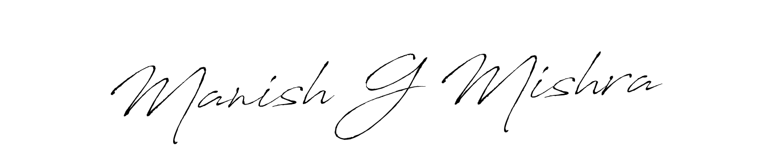 Similarly Antro_Vectra is the best handwritten signature design. Signature creator online .You can use it as an online autograph creator for name Manish G Mishra. Manish G Mishra signature style 6 images and pictures png