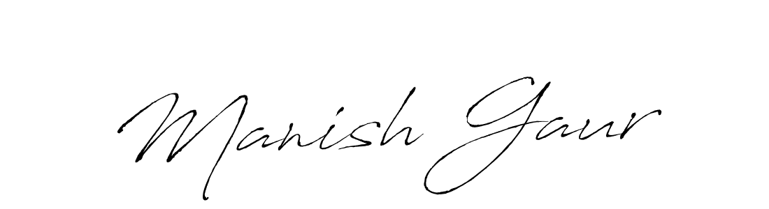 Also You can easily find your signature by using the search form. We will create Manish Gaur name handwritten signature images for you free of cost using Antro_Vectra sign style. Manish Gaur signature style 6 images and pictures png