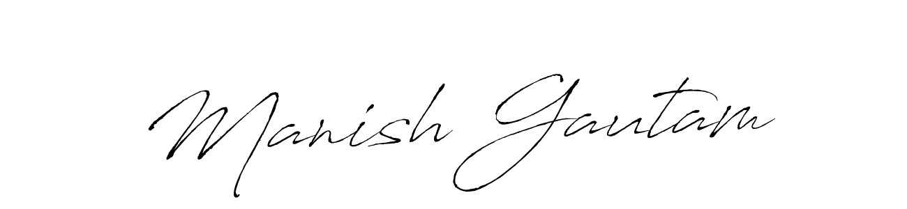 Also You can easily find your signature by using the search form. We will create Manish Gautam name handwritten signature images for you free of cost using Antro_Vectra sign style. Manish Gautam signature style 6 images and pictures png